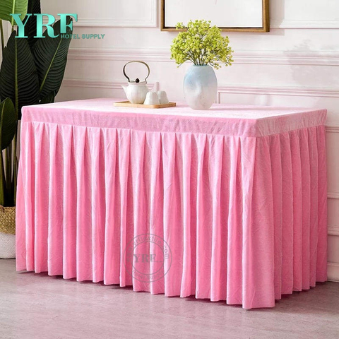 YRF Velkoobchod Pink Curly Willow Ruffled Tabulka sukně