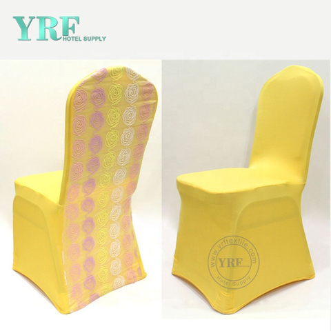 YRF Universal Levný Gold Žluté kryty Svatební Židle