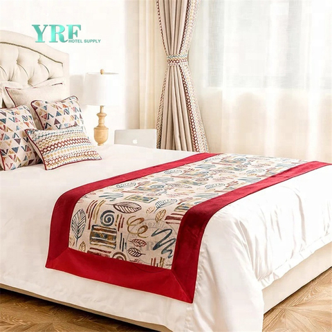 YRF Classical Designer Měkká velikost Queen Hotel King Size Bed Runner