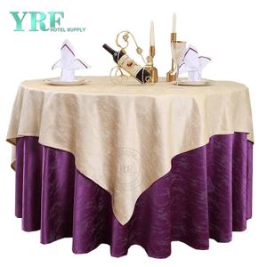 Kulaté ubrusy YRF 120" palcové fialové polyesterové omyvatelné nemačkavé k večeři