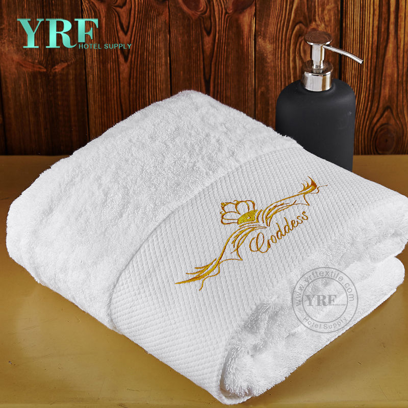 100% bavlna čistě bílé luxusní na zakázku vyrobené vysoce kvalitní použité hotelové ručníky
