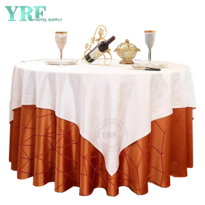 YRF kulaté ubrusy 70" oranžový polyester omyvatelný bez mačkaní pro restaurace