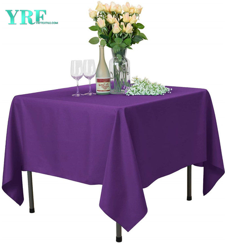 Čtvercový ubrus Pure Purple 54 x 54 palců Čistý 100% polyester nemačkavý pro hotel