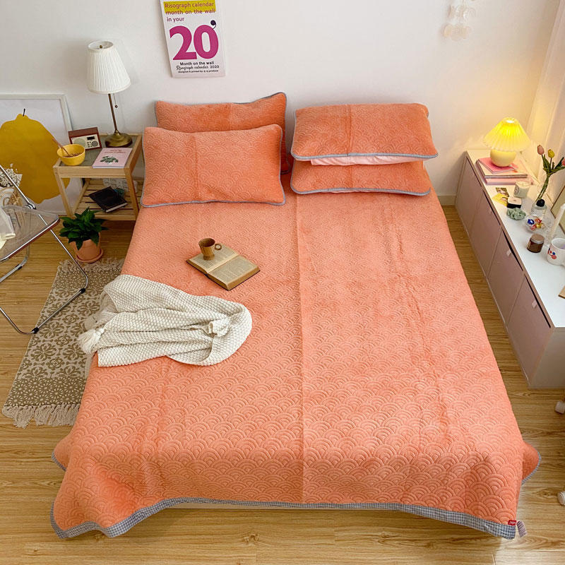 Domácí dekorace Přehoz na postel Měkká přikrývka Queen Size Oranžová na léto