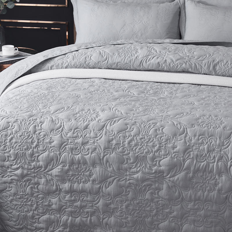 Hotelový textilní Cameo hnědý povlak na přehoz Cal King Soft celoročně