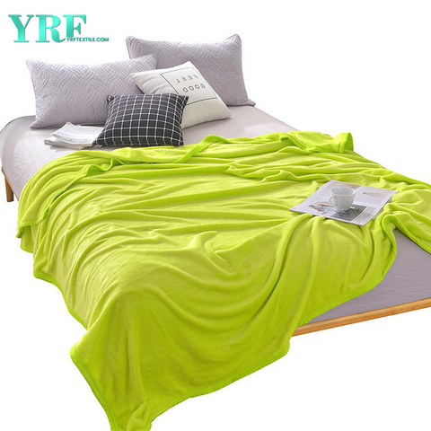 Odolná norková přikrývka 100% Polyester Jednobarevná Pohodlná pro jednu postel